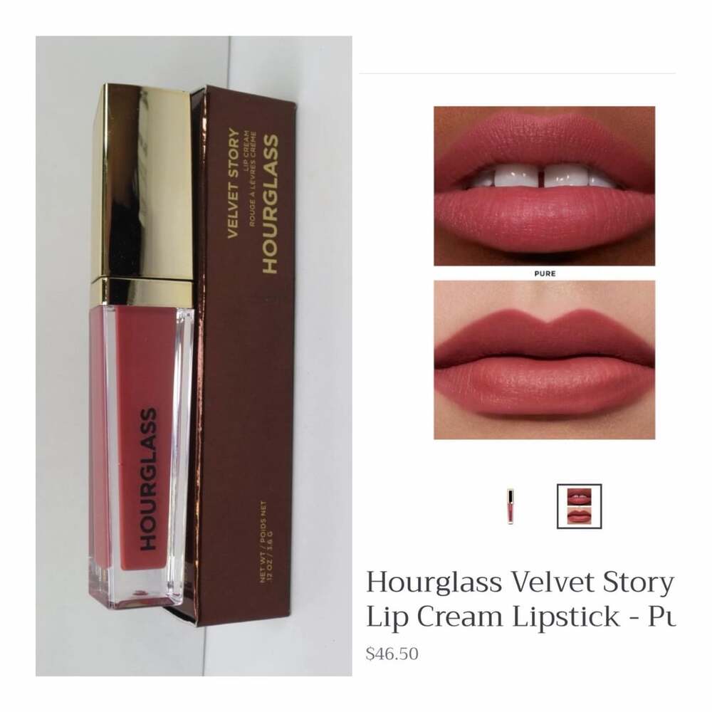 Hourglass Velvet Story Lip Cream Lipstick in Shade Pure